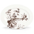 Lenox Toile Tale Chocolate by Scalamandre Oval Platter
