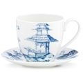 Lenox Toile Tale Sky Blue by Scalamandre Cup & Saucer Set