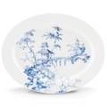 Lenox Toile Tale Sky Blue by Scalamandre Oval Platter