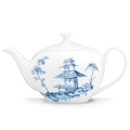 Lenox Toile Tale Sky Blue by Scalamandre Teapot