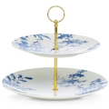 Lenox Toile Tale Sky Blue by Scalamandre Tiered Server