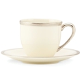 Lenox Tuxedo Platinum Demitasse Cup & Saucer