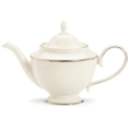 Lenox Tuxedo Platinum Teapot