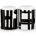 Lenox Urban Graffiti Black by DKNY Donna Karan Salt & Pepper Shaker Set