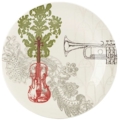 Lenox Vintage Jubilee by Alice Drew Violin Accent Plate