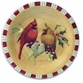 Lenox Winter Greetings Everyday Cardinal Salad/Dessert Plate