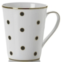 Mikasa Color Studio Black/Gold Dots Mug