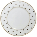 Mikasa Color Studio Brown/Gold Dots Accent Plate