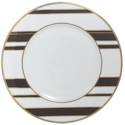 Mikasa Color Studio Brown/Gold Stripe Accent Plate