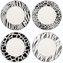 Mikasa Color Studio Brown/Platinum Animal Print Accent Plate