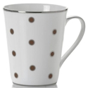 Mikasa Color Studio Brown/Platinum Dots Mug