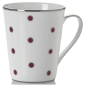 Mikasa Color Studio Fuschia/Platinum Dots Mug