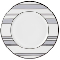 Mikasa Color Studio Gray/Platinum Stripe Accent Plate
