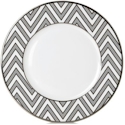 Mikasa Color Studio Gray/Platinum Zigzag Accent Plate