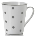 Mikasa Color Studio Gray/Platinum Dots Mug