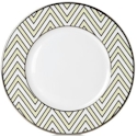 Mikasa Color Studio Ivory/Platinum Zigzag Accent Plate