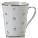 Mikasa Color Studio Ivory/Platinum Dots Mug