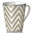 Mikasa Color Studio Ivory/Platinum Zigzag Mug