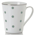 Mikasa Color Studio Turquoise/Platinum Dots Mug
