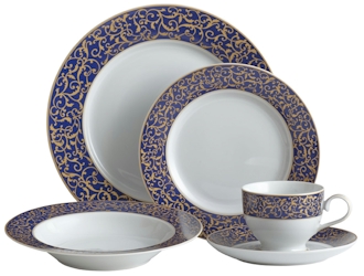 Parchment Cobalt by Mikasa
