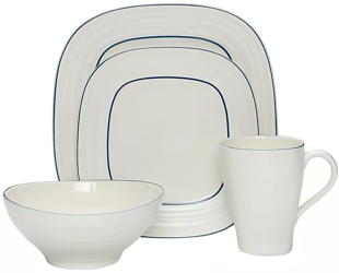 Swirl Banded Blue Square by Mikasa