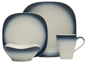 Swirl Ombre Blue Square by Mikasa