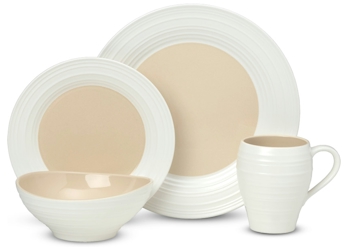 Swirl White Tonal by Mikasa