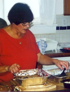 Fran Busy Making One of Her Recipes