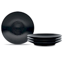 Noritake BoB (Black-on-Black) Swirl Appetizer Plate