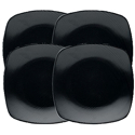 Noritake BoB (Black-on-Black) Swirl Square Appetizer Plate