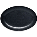Noritake BoB (Black-on-Black) Swirl Oval Platter