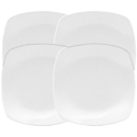 Noritake WoW (White-on-White) Swirl Square Appetizer Plate