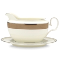 Noritake Cameroon Sand Gravy Boat with Tray