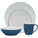 Noritake ColorTrio Blue Coupe Place Setting