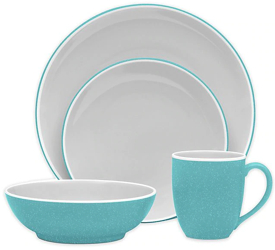 ColorTrio Turquoise Coupe by Noritake