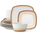 Noritake Colorscapes Layers Desert Square Dinnerware Set