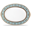 Noritake Georgian Turquoise Medium Oval Platter