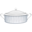 Noritake Glacier Platinum Covered Vegetable Bowl