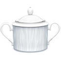 Noritake Glacier Platinum Sugar Bowl with Lid