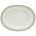 Noritake Mocha Java Swirl Oval Platter