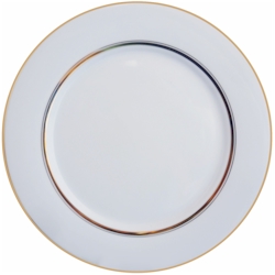 Noritake Gloria Dinner Plate White with Gold 10.5" ca 1970 6526 