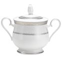 Noritake Odessa Platinum Sugar Bowl with Lid