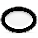 Noritake Pearl Noir Small Oval Platter