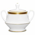 Noritake Stavely Gold Sugar Bowl with Lid