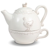 Pfaltzgraff Antiqued Hen Tea for One