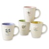 Pfaltzgraff Filigree Wildflower Garden Sentiment Mugs