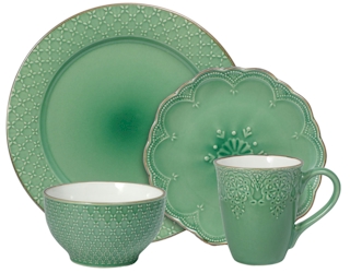 Pfaltzgraff French Lace Green
