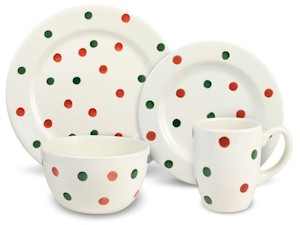 Pfaltzgraff Holiday Dots