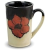 Pfaltzgraff Painted Poppies Latte Mug