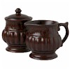 Pfaltzgraff Palladium Chestnut Sugar and Creamer Set